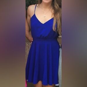 Royal Blue Formal Flare Dress